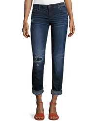 KUT from the Kloth Catherine Low Rise Skinny Boyfriend Jeans Blue