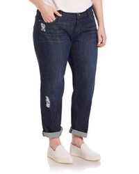James Jeans Plus Size High Waist Boyfriend Jeans
