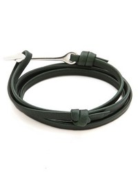 Miansai Anchor Leather Wrap Bracelet