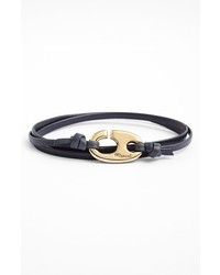 Miansai Brummel Hook Leather Bracelet