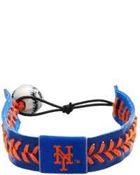 Gamewear New York Mets Leather Baseball Bracelet