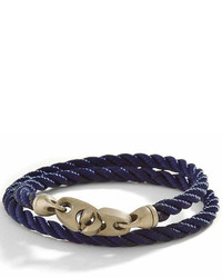 Sailormade Sailor Made The Catch Double Twisted Bracelet In Navy