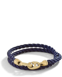 Sailormade Sailor Made The Journey Double Bracelet In Navy Blue