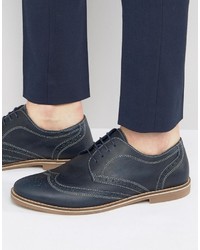 Red Tape Brogues In Navy