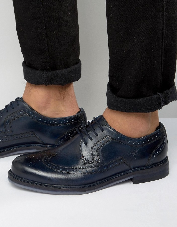 ted baker navy brogues