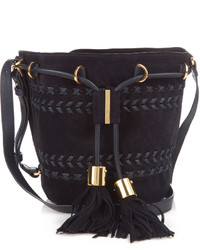 See by Chloe See By Chlo Vicki Small Suede Leather Cross Body Bucket Bag
