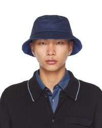 Paul Smith Navy Blue Paint Splatter Bucket Hat