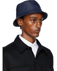 A.P.C. Navy Bob Mark Bucket Hat