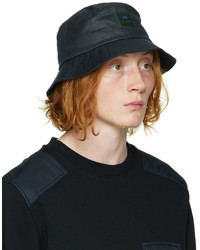 Ps By Paul Smith Navy Waxed Cotton Hat