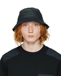 Ps By Paul Smith Navy Waxed Cotton Hat
