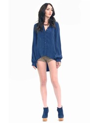 American Gold Joaquin Blouse In Navy