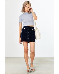 BDG Corduroy Button Front Mini Skirt