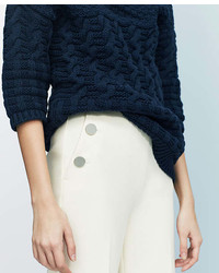 Ann Taylor Mixed Cable Sweater