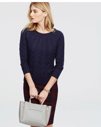 Ann Taylor Petite Cashmere Cable Sweater