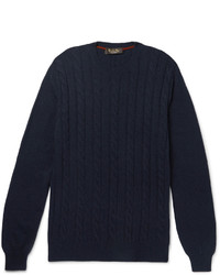 Loro Piana Cable Knit Baby Cashmere Sweater