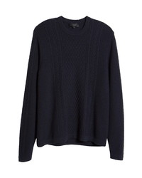 Vince Cable Knit Crewneck Wool Cashmere Sweater