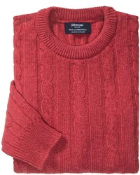Johnstons of Elgin Cable Knit Lambswool Sweater