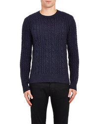 Todd Snyder Cable Knit Sweater Blue