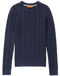 Joe Fresh Cable Knit Sweater Navy