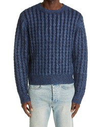 Acne Studios Cable Knit Wool Blend Sweater