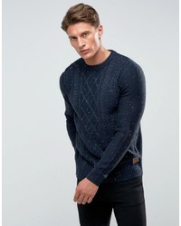 Threadbare Chunky Nep Cable Knit Jumper
