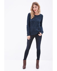 Forever 21 Contemporary Ribbed Cutout Sweater