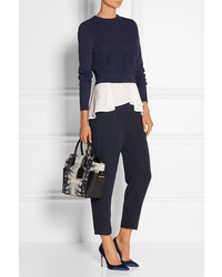 Richard Nicoll Cropped Cable Knit Sweater
