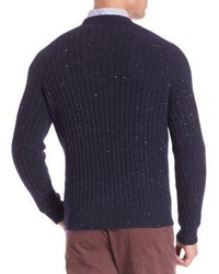 Brunello Cucinelli Donegal Virgin Wool Cashmere Silk Blend Sweater