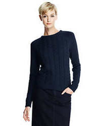 Classic Drifter Cable Sweater Whitem