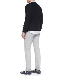 Theory Emanuel Cable Crew Sweater
