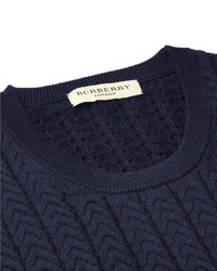 Burberry London Knitted Wool And Cashmere Blend Sweater