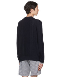 Vince Navy Cable Sweater