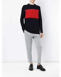 À La Garçonne Panelled Knit Sweater