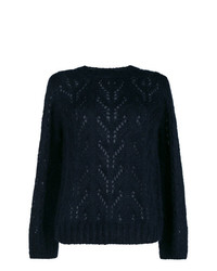 Semicouture Perforated Detail Sweater