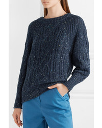 J.Crew Scotty Marled Cable Knit Sweater
