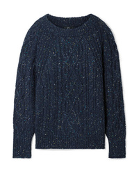 J.Crew Scotty Marled Cable Knit Sweater