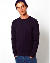 Selected Cable Crew Neck Sweater