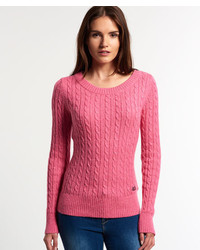 Superdry New Croyde Cable Crew Neck Jumper