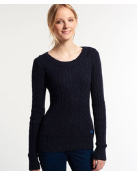 Superdry New Croyde Cable Crew Neck Jumper