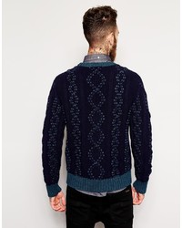 YMC Sweater In Cable Knit