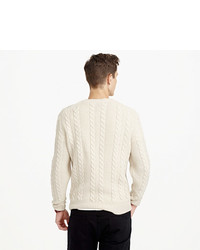 J.Crew Wallace Barnes Shetland Wool Cable Sweater