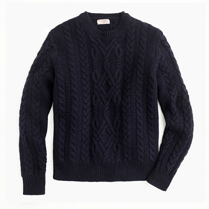 J.Crew Wallace Barnes Shetland Wool Cable Sweater, $118 | J.Crew