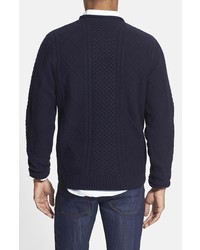 Wallin Bros Cable Knit Roll Neck Sweater