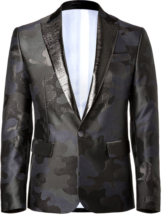DSquared 2 Jacquard Blazer With Lam Detailing | Where to buy & how
