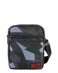 Navy Camouflage Canvas Messenger Bag