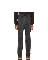 Navy Camouflage Cargo Pants