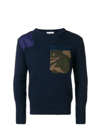 Gosha Rubchinskiy Camo Pocket Ribbed Sweater
