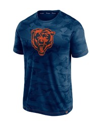 FANATICS Branded Navy Chicago Bears Camo Jacquard T Shirt