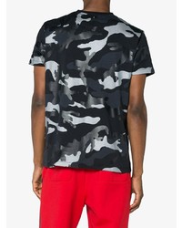 Valentino Camouflage Round Neck T Shirt