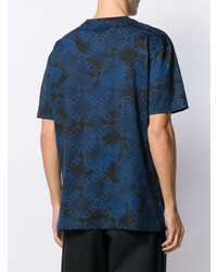 Valentino Logo Camouflage Print T Shirt